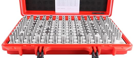 Accusize Industrial Tools 0.501'' to 0.625'' Minus Class Zz Pin Gauge Set, 125 Pcs/Set, 2'' Overall Length, M3(-)