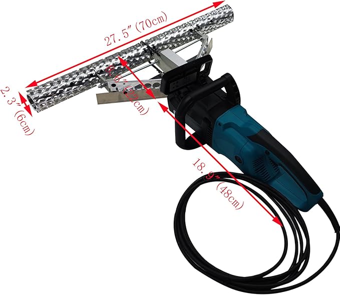27.5" Foam Planer Insulation Trimmer, 110V 1800W, Spray Foam Flatting Saw 14.5m/s Speed for Polyurethane Wall Trimming