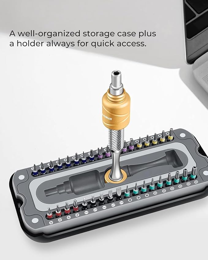 37 in 1 Precision Screwdriver Set XIAONIAN Mini Screwdriver,Small Screwdriver Set,Compact Micro Repair Tool Kit with Magnetic Tip 360째Spin,for DIY,Phones,Laptops,Watch,Eyeglasses,Small Appliances