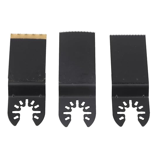 kimllier 105-Piece Oscillating Tool Blade Set, Titanium and High Carbon Steel Blades for Wood, Plastic, Metal