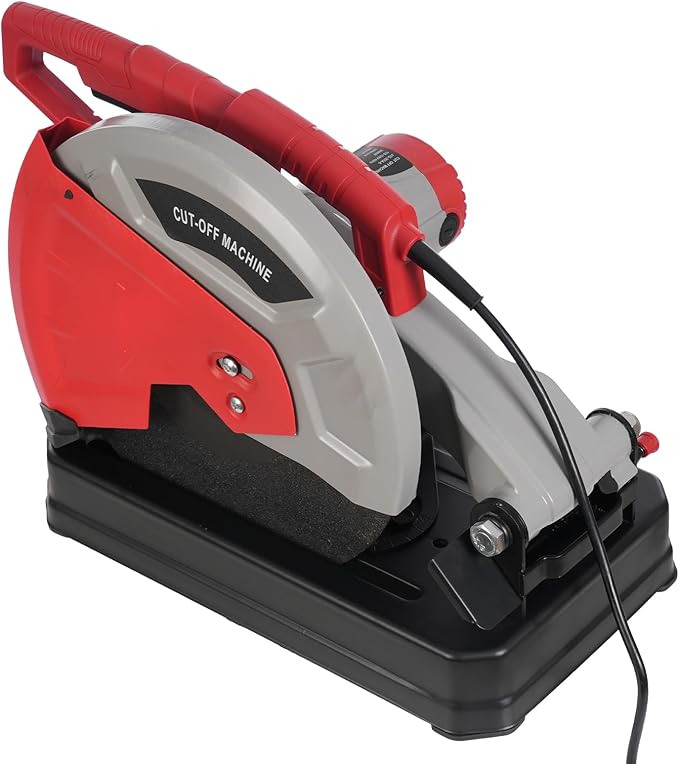 14in Blade Cutting Machine All-aluminum Cut Off Saw 0-45째Adjustable Cutting Saw, 2800W 3900RPM Chop Saw for Cutting Metal Wood Steel Iron Pvc Plastic Aluminum