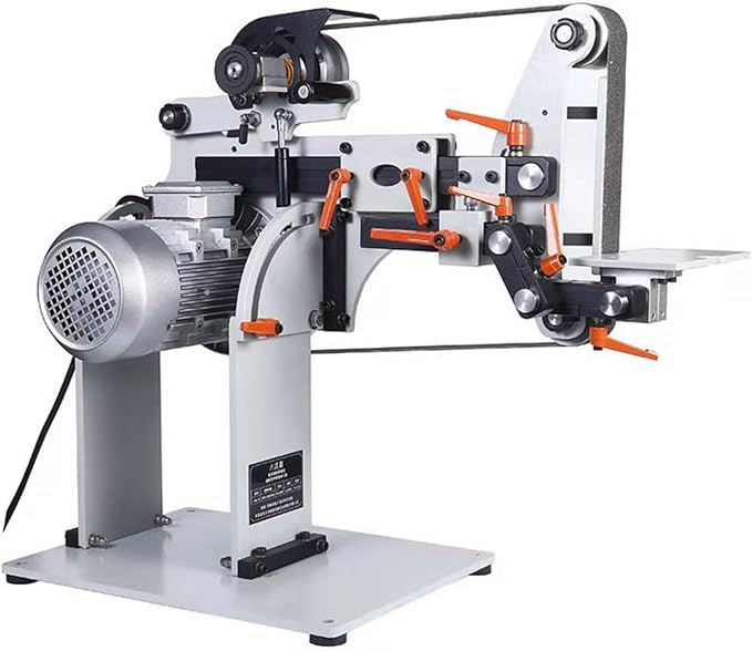 Belt Sander Grinder 72inch Belt Metal Polishing Machine Variable Speed Knife Grinder with Reversible Base 220V