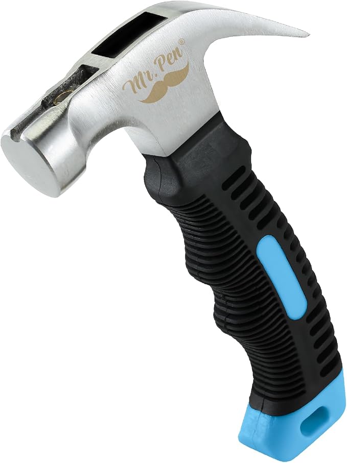 Mr. Pen- 8oz Pastel Blue Camping Claw Stubby Tack Magnetic Nail Hammer for Women and Men