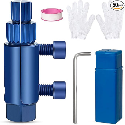 Broken Pipe Extraction Tool - For 1/2?? 3/4?? 1" Pipes | Removes broken faucets, pipe threads, damaged faucet bolts, PVC/PEX pipes