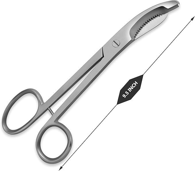 Cast Spreader 3 Prong, Burn Cast & Plaster Shear, Scissors Pliers Forceps Plaster Opner Orthopedic Tools Instruments German Grade Stainless Steel (Burn Shear)