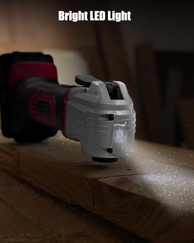 AVID POWER Cordless Oscillating Tool 20V Battery Powered Oscillating Multitool with 2.8째 Oscillation Angle, Variable Speed Oscillating Saw w/ 31Pcs Accessories for Scraping/Cutting & Sanding