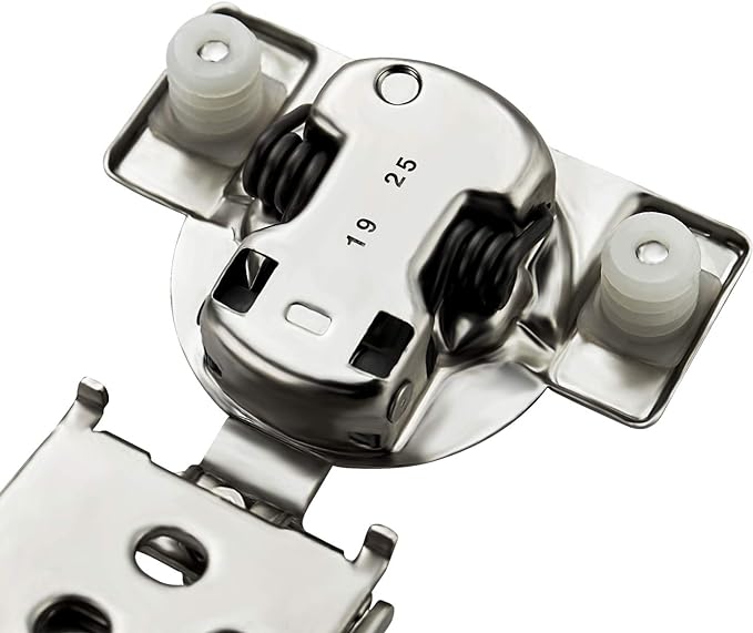 Ravinte 40 Pack 20 Pair 1/2 inch Overlay Cabinet Hinges Kitchen Soft Close Cabinet Hinges Hidden Door Hinge for Kitchen Cabinet Hinges Stainless Steel Adjustable Hinges Satin Nickel Cabinet Hardware