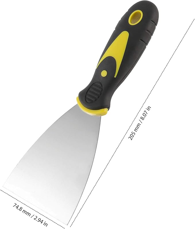 12 PCS 3 Inches Putty Knife, Heavy Duty Putty Knife Scraper, Spackle Knife for Drywall Finishing, Plaster Scraping, Patching and Painting, Decals, and Wallpaper