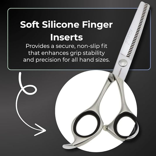 Hair Cutting Scissors for Women and Men ??6.0 440C Japan Stainless Steel Shears with Sword Blade and Tension Adjustment Screw ??Salon and Home Use