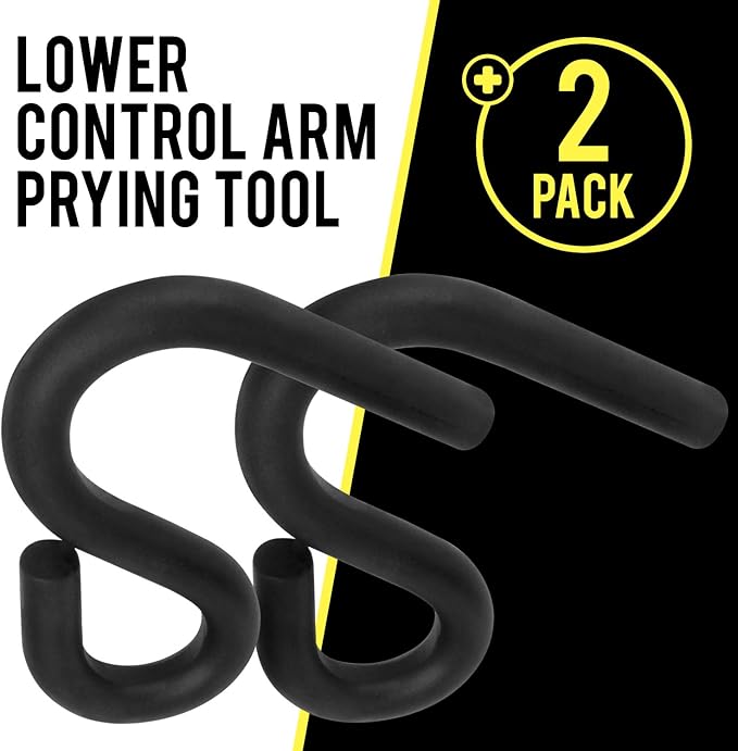 Mission Automotive 2-Pack Lower Control Arm Prying Tools - 7/8-Inch Pry Bar Hook Adapter - Automotive & Mechanic Tools for Front-Wheel Drive Vehicles, Bushing Removal & Control Arm Pry Hook