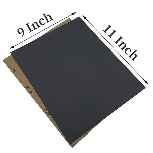 9 x 11 Inch Sandpaper,400 Grit Wet Dry Sanding Sheets,15PCS Premium Silicon Carbide Sand Paper for Wood Metal Ceramic or Auto Polishing and Scratches Removing