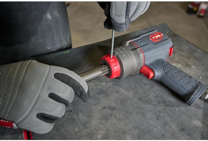 Ingersoll Rand 2236QTIMAX-2 DXS2 1/2" Air Impact Wrench, 2" Extended Anvil, Quiet, 1500 ft-lb Torque, Titanium Hammercase, Friction Ring Retainer, Pistol, Interchangeable Anvil, Multi-functional Tool