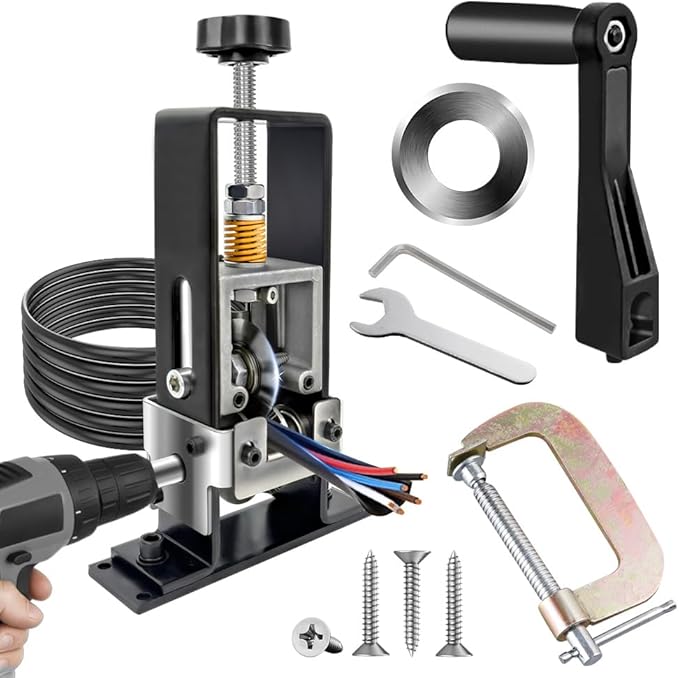 HuanQiuSensmart Wire Stripping Machine Copper Wire Stripper, Automatic Wire Stripper For Drill, Maquina Para Pelar Cables De Cobre, Scrap Wire Stripping Tool