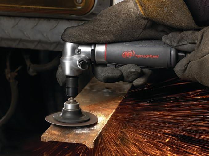 Ingersoll Rand 5104MAX Angle Air Die Grinder, 12,000 RPM, 0.4 HP, 1/4" Collet, Rear Exhaust