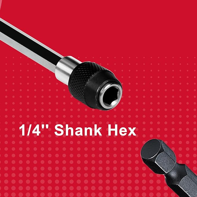 Magnetic Changeable Head Manual Screwdriver Holder, Quick Change&Release 1/4??Hex Bit Extension Holder for Screwdriver Bit, Nut driver, Socket Adapter