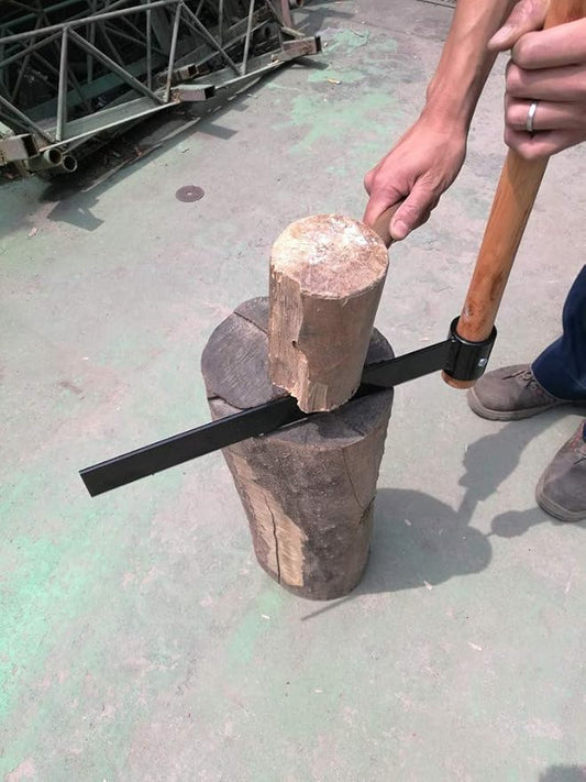 Shingle Froe Tool and Kindling Axe for Splitting Firewood,15in Premium Forged Blade Shingle Froe with 18in Wooden Handle, Kindling Axe, Wood Froe Tool