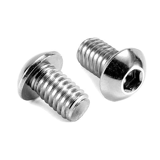5/16-18 x 1/2" Button Head Socket Cap Bolts Screws, 20Pcs 304 Stainless Steel 18-8, Allen Hex Drive, Bright Finish by SG TZH(with Hex Spanner)
