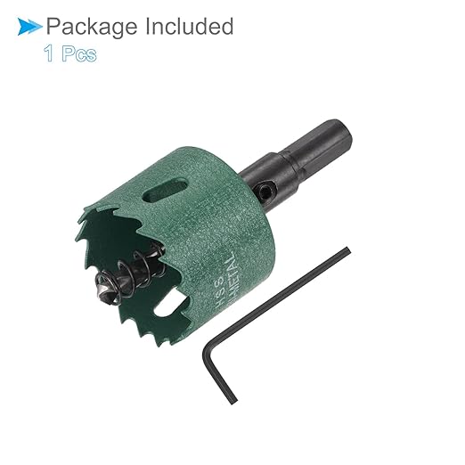 Bi-Metal Hole Saw, 40mm 1-9/16 Inch Dia Hole Saw, High Speed Steel Cutter - (Applications: for Wood Brass Zinc), 1-Pieces