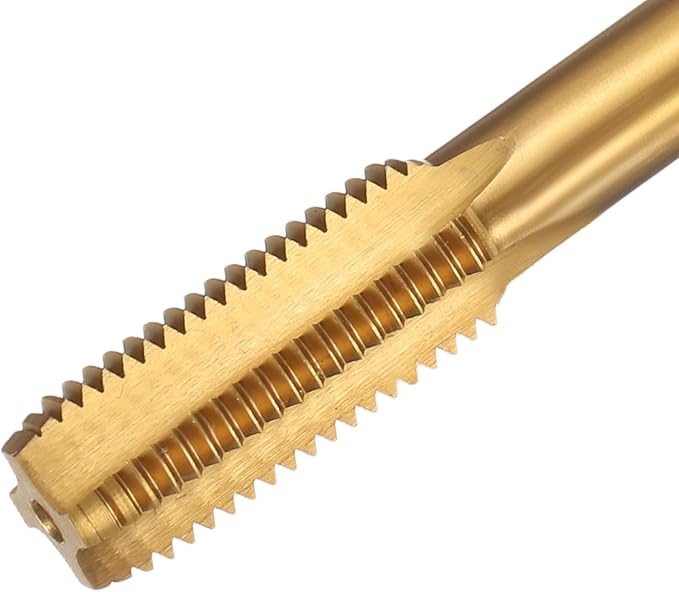 uxcell Metric Thread Tap M12 x 1.5 H2 160mm Straight Flute Screw Thread Milling Machine Taps Threading Tapping Repair Tool