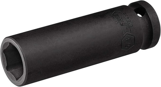 Jetech 1/2 Inch Drive 5/8 Inch Deep Impact Socket, Made with Heat-Treated Chrome Molybdenum Alloy Steel, 6-Point Design, SAE