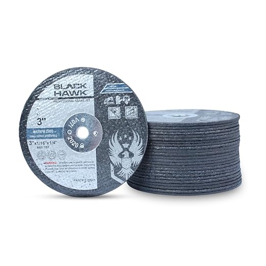 BHA Metal and Stainless Steel Cut Off Wheels for Die Grinders, 3??x 1/16??x 1/4??- 25 Pack