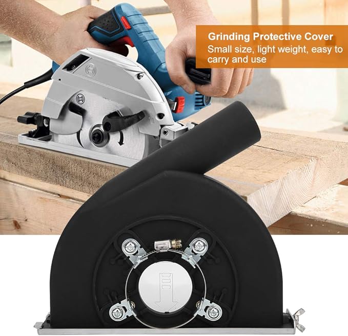 Angle Grinder Dust Shroud, Grinding Cutting Protective,Shroud Dust Collection Attachment Saw Blades Cover,for 150/156/160/180mm Blade