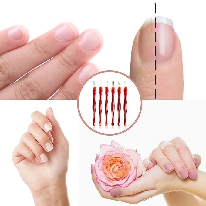 Cuticle knife Trimmer, 24 Pack Cuticle ForkTrimmer Nail Cuticle Remover Trimmer Pusher Dead Skin with Double Head V-Shaped Fork Manicure Pedicure Cleaner Care Tools for Home and Nail Shop (R)