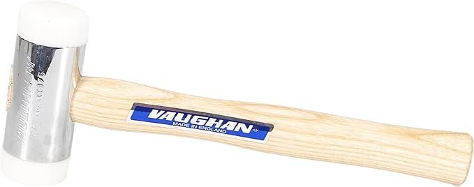 VAUGHAN Nylon Face Hammer, Chrome Plated Zinc Alloy Head, 2 Lbs, NT175, VN58414