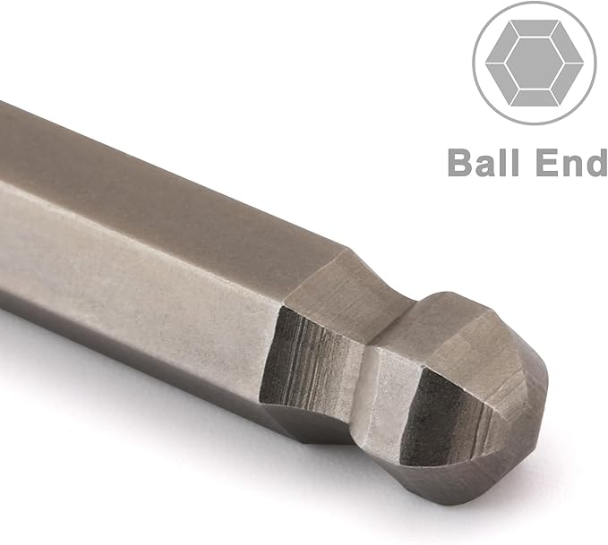 Mayouko 3/8" Drive Extra Long Ball-End Hex Bit Socket Set, 1/8"-3/8", 3-10mm, SAE&Metric, 5.9 Inch Length