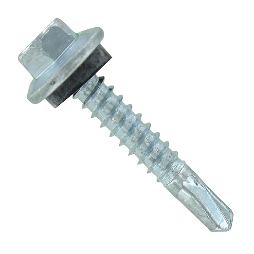 Fasteners Plus ST Fastening #12 x 1-1/4" Maxx Steelbinder Metal Roofing Screws Metal-to-Metal Galvanized (Pack of 250)