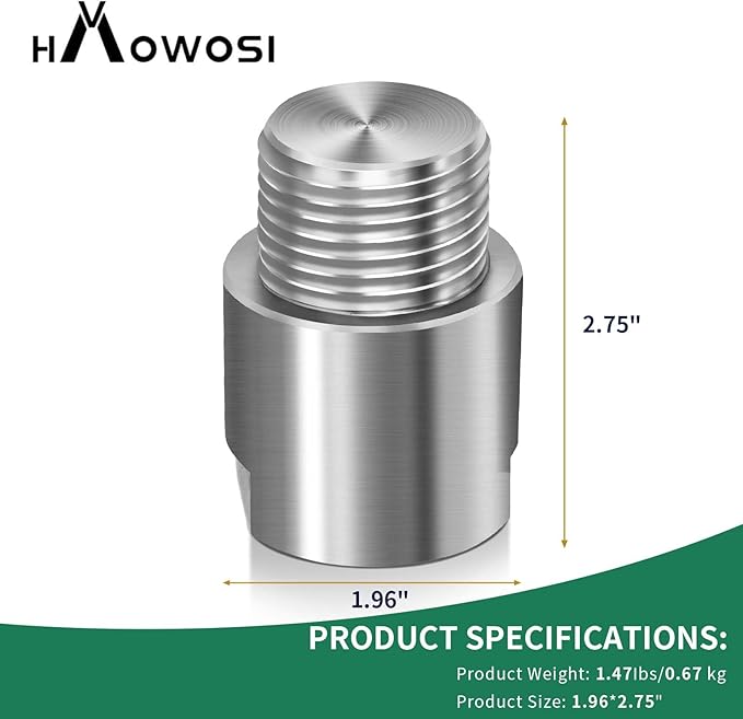 Lathe Headstock Spindle Adapter,Converts 1-1/4" x 8TPI to 1-1/2" x 8TPI for Woodworking Lathe
