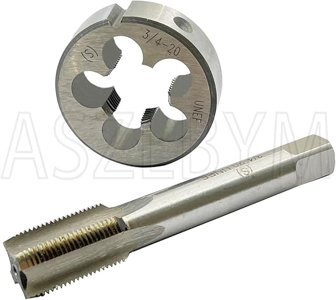 3/4-20 HSS Tap And Die Set竊?UNEF Machine Thread Tap And UNEF Round Thread Die Right Hand