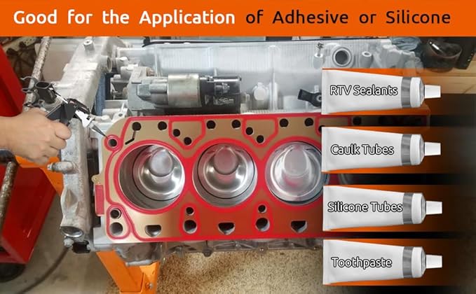 RTV Silicone Tube Extrusion Tool竊똄fficient RTV Silicone Tubes Squeezer Dispenser, Maximize Reduce Material Waste