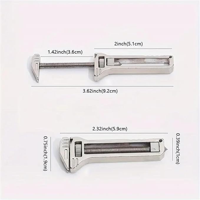 Compact Titanium Multitool, Mini Multitool Wrench, Adjustable Alloy Pocket Tool, Bottle Opener Keychain, Nail Puller, Multi-Functional Tool, For Outdoor Camping Hiking