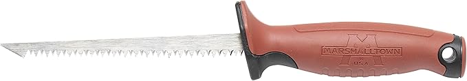 MARSHALLTOWN RockWarrior 2.0 Utility Saw, High Carbon Steel Jab Saw Blade, Soft Grip Handle, Cuts Almost any Non-Metallic Material, RW2.0