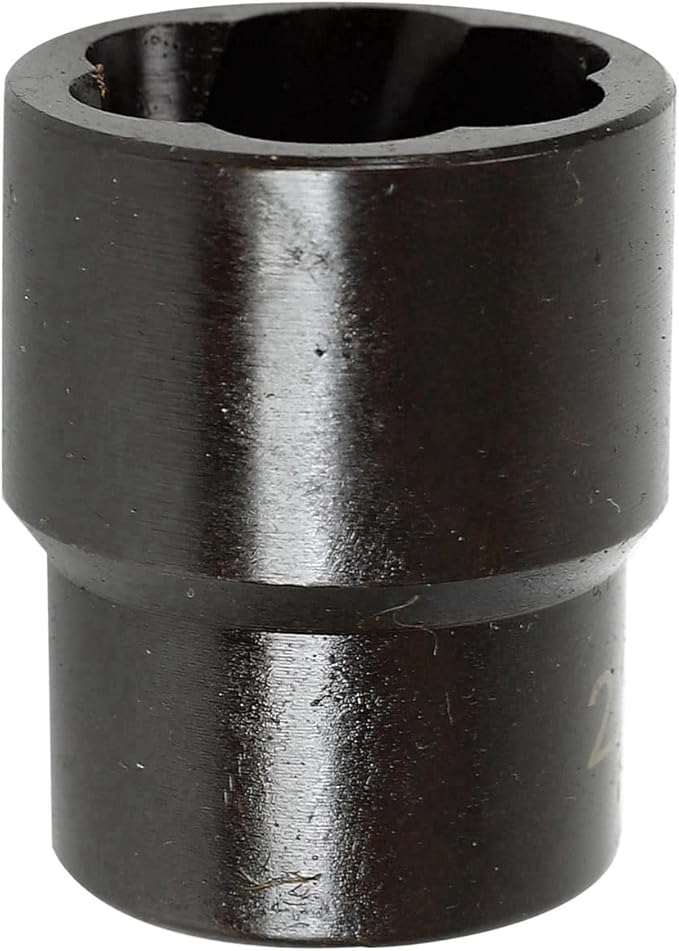 5 Pc Twist Socket Set 4 Damaged Worn Lug Nut and Lock Remover 17 19 21 22mm; 1/2" Drive