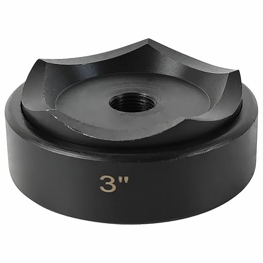 AMZCNC 3" Conduit Punch and Die for Hydraulic Knock Out Driver 3/4"-16UN Thread ((Conduit Hole Size) 3")(Actual Hole Size: 3.54")