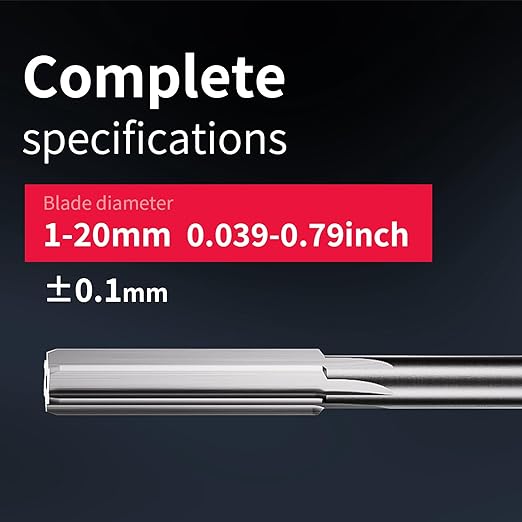 7.7mm Chucking Reamer,H7 HSS Straight Flutes Lathe Machine Reamer,Round Shank Milling Cutting Tool,1 pcs DRINYOUNG(7.7mm)