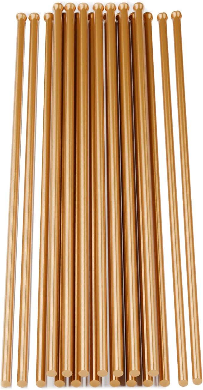 SWANSOFT Copper Descaling Needles for Needle Scaler, 3mm x 180mm, 19-Pack, for Paint Stripping and Surface Cleaning