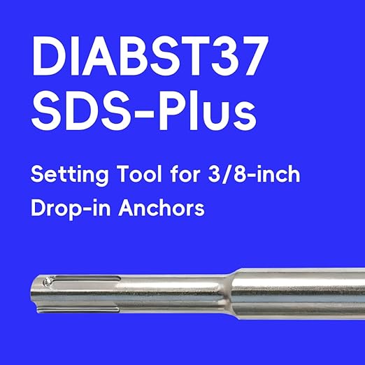 DIABST37-SDS SDS-Plus Setting Tool for 3/8-inch Drop-in Anchors ??Concrete Anchor Installation Tool ??Compatible with DIAB Anchors ??Heavy-Duty Masonry & Construction Use