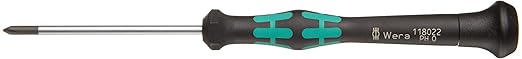 Wera 05118022004 Kraftform Micro 2050 PH Phillips Electronics Precision Screwdriver, PH 0 Head, 60mm Blade Length