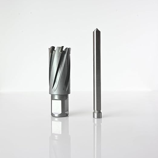 Wind Speed Carbide-Tipped Annular Cutter 15/16" Diameter x 1-3/8" Depth with Weldon Shank, High Precision Mag Drill Bit for Magnetic Drill Press, for Hard Material, Stainless Steel, Cast Iron, CT-350