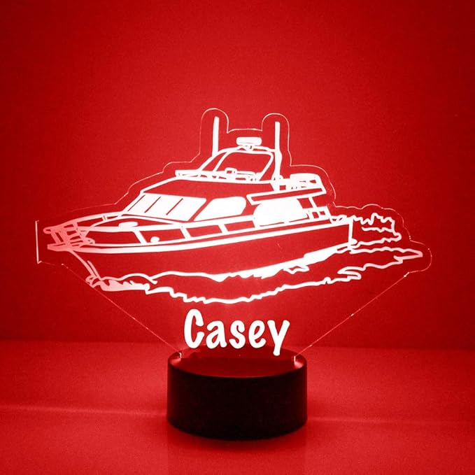 Transportation Custom LED Sign Night Light Lamp with Remote, Light Up Display with Personalized Name or Image, Customized and Made in The USA, Clear Acrylic Design Home Decor with 16 Colors, 4 Modes