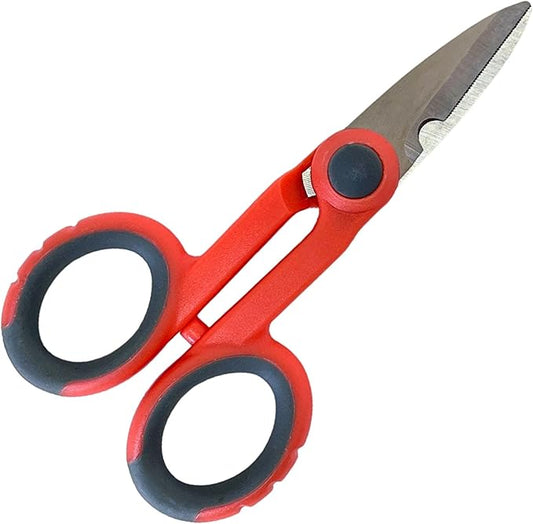 FiberShack - Fiber Optic Kevlar Scissors - Kevlar Shears for Precision Cutting of Fiber Optic Cable Jackets - Premium Network Scissors for a reliable addition to your Optical splicing tools kit