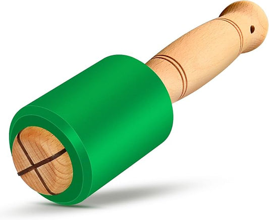 Wood Carving Mallet 12 oz - Non-Slip Urethane Head Woodworking Hammer for Chisels & Carving Tools (deep green)