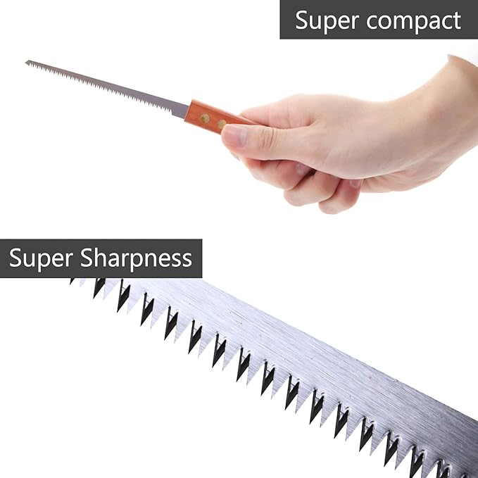 Woodworking Detail Trim Saw, Japanese Pull Saw for Craftsmanship, Narrow Blade