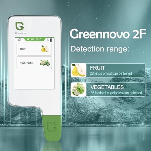 1FW Portable Nitrate Tester for Fruit Vegetable, Food Test Detector Home Testing Screen Touch