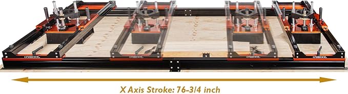 O'SKOOL Slab Flattening Router Sled 3-Axis Gantry Jig with 3.5" Router Lift for Flattening live edge slabs, table tops, river tables, cutting boards and workbenches, RTA012