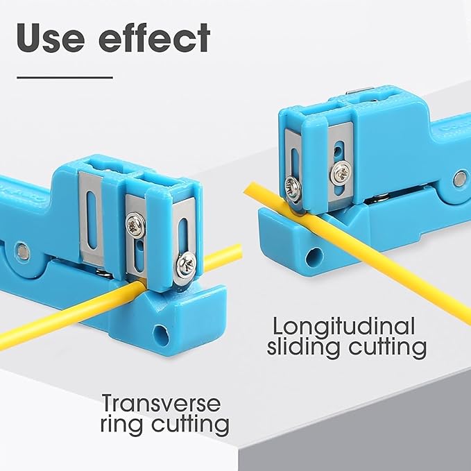 2-piece set fiber optical coaxial bundle tube stripper pliers (45-163+45-165) suitable for 3.2mm-7.9mm wire diameter fiber buffer tube socket stripper, coaxial cable stripper bundle tube stripper