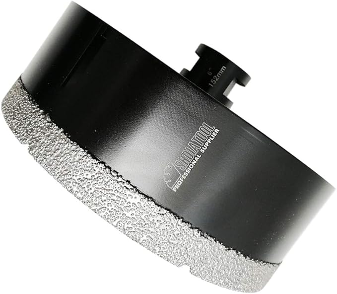 SHDIATOOL Diamond Core Drill Bits 6 Inch for Porcelain Ceramic Tile Marble Brick Vacuum Brazed Hole Saw 152mm